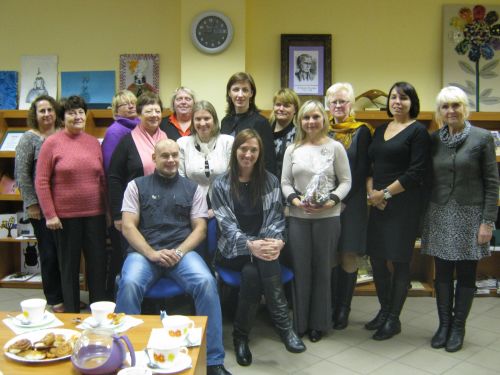 Nuotraukoje - Susitikimo su svečiais iš Latvijos dalyviai