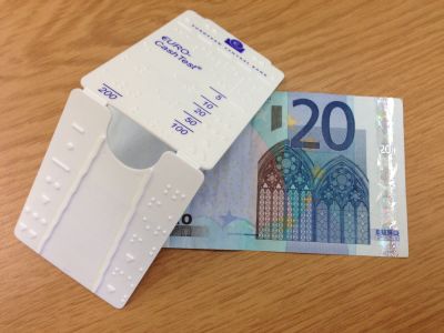 Euro banknotų ir monetų atpažinimo priemonė